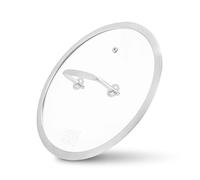 Moritz & Moritz tapa sarten universal de acero inoxidable 24 cm - tapa olla universal para sartenes como complemento ideal - ingeniosa tapas para sartenes resistente al calor con asa.