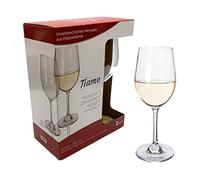 Moritz Timo Camping - Juego de 2 copas de vino blancas irrompibles de policarbonato, resistente a los arañazos, copas de vino blanco de 350 ml