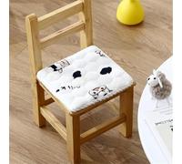 Morkite Cojín redondo para silla, cojín de asiento para niños, suave, cómodo, antideslizante, con cintas, para exterior e interior, silla de jardín