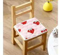 Morkite Cojín redondo para silla, cojín de asiento para niños, suave, cómodo, antideslizante, con cintas, para exterior e interior, silla de jardín