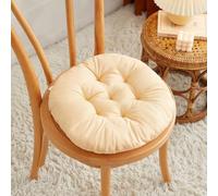 Morkite Cojines Sillas Jardin Pack 4 Cojines Redondos Cojines de Asiento para Sillas de Terraza Cocina Patio Balcón Salón, 40x40cm para Decoración Interior o Exterior