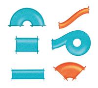 morkka Bloques de construcción magnéticos, Juguetes para niños, Juego de Bloques de construcción de Juguetes educativos 3D, Regalo de construcción de Pistas para niños y niñas de 3 + (Track Set)