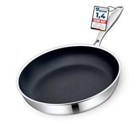 Morleos Sartén de cerámica de 28 cm, totalmente revestida, 5 capas, 3 mm, 1,3 kg, sartén premium para inducción, antiadherente, sartén para tortillas, sin PFAS y PTFE