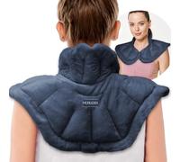 MORLIDEN Calentador de cuello térmico para microondas y almohadilla térmica de hombro, almohadilla térmica de microondas con peso para cuello y hombros, compresa fría y caliente