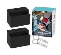 Morlike - Funda de seguridad de silicona para cinturón de seguridad, mantiene a los niños seguros en el asiento del automóvil y evita que los niños se desabrochen accidentalmente, el protector de