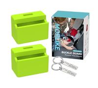 Morlike - Funda de seguridad de silicona para cinturón de seguridad, mantiene a los niños seguros en el asiento del automóvil y evita que los niños se desabrochen accidentalmente, el protector de