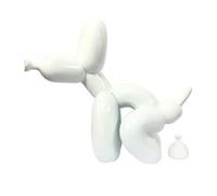 Morlinca Estatua de Perro con Globo, Escultura de Perro con Globo de Resina, Escultura artística de Graffiti, artesanía de Resina, Adorno, decoración de Escritorio, Oficina y hogar,A1