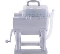 Morlinca Lavadora Portatil Lavadora Secadora Manual Sin Electricidad Adecuado para Apartamentos Campings Dormitorios Viajes,Plata