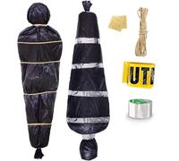 MorLuks Halloween Bolsa de Cadáveres, Cuerpo Falso de Víctima Muerta en Bolsa, Horror Accesorios para Cadáveres de Halloween, Cadáver Falso para Halloween, Casa Embrujada, Jardín, Interior y Exterior