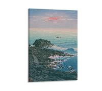 Morning At Cape Inubo Hasui Kawase - Pinturas japonesas con grabado en madera para pared, lienzo, póster para sala de estar, dormitorio, baño, oficina, decoración del hogar, 40 x 60 cm