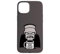 Morning Bad Coffee, Buen Divertido, Espeluznante Monstruo reanimado Carcasa para iPhone 15 Plus