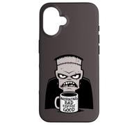 Morning Bad Coffee, Buen Divertido, Espeluznante Monstruo reanimado Carcasa para iPhone 16