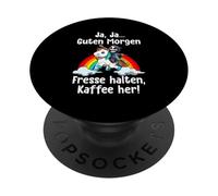 Morning Bad Mood Yeah Yeah Good Morning Shut Up Bring Coffee PopSockets PopGrip Adhesivo