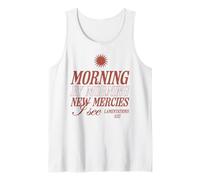 Morning by Morning New Mercies I See Versículo bíblico Cristiano Camiseta sin Mangas