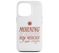 Morning by Morning New Mercies I See Versículo bíblico Cristiano Carcasa para iPhone 13 Pro