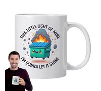 Morning Coffee Mug - Stoneware Hot Cup, Tea Cups with 350ml Capacity, Stylish Mug for Morning Coffee, Home Mugs, Drink Cup for Parties, Work Breaks and Travel Use