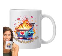 Morning Coffee Mug - Stoneware Hot Cup, Tea Cups with 350ml Capacity, Stylish Mug for Morning Coffee, Home Mugs, Drink Cup for Parties, Work Breaks and Travel Use