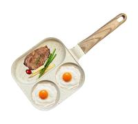 Morning Frying Pan, 3-Section Nonstick Pan for Pancake, Egg and Steak, Kitchen Cooking Kit with Cookware Set, Multi Purpose Skillet for Home, Restaurant, BBQ, Sandwich, 14.37 inches