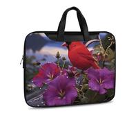 Morning Glory - Maletín bandolera de piel con estampado de gloria morada para hombres y mujeres, viajes, negocios, oficina, bolsa para colgar portátil, bolsa cruzada, Estilo negro, 42x30.5cm