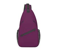 Morning Glory Purple Blue Sky Winter Tree Sling Bag, Mochila de Hombro Paquete de Pecho Causal Crossbody Daypack para Mujeres Hombres Senderismo Viajes