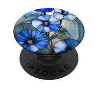 Morning Glory Septiembre Nacimiento Flor Floral Azul PopSockets PopGrip Adhesivo