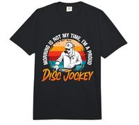 Morning Is Not My Time I'm A DJ Music Tocadiscos Disc Jockey Comfort Colors Adult Heavyweight T-Shirt