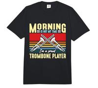 Morning Is Not My Time I'm A Marching Band Trombonista Comfort Colors Adult Heavyweight T-Shirt