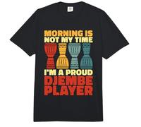 Morning Is Not My Time I'm A Orgulloso Baterista Djembe Player Comfort Colors Adult Heavyweight T-Shirt