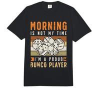 Morning Is Not My Time I'm A Orgulloso Bunco Lover Bunco Player Comfort Colors Adult Heavyweight T-Shirt