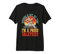 Morning Is Not My Time I'm A Orgulloso Viking Warrior Valkyries Camiseta Premium