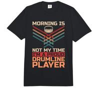 Morning Is Not My Time I'm A Proud Drumline Player Comfort Colors Adult Heavyweight T-Shirt