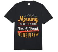 Morning Is Not My Time I'm A Proud Flauta Lover Flautas Jugador Comfort Colors Adult Heavyweight T-Shirt