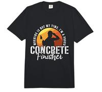 Morning Is Not My Time I'm Concrete Worker Acabador de hormigón Comfort Colors Adult Heavyweight T-Shirt