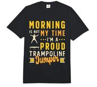 Morning Is Not My Time - Jersey de Cama elástica para Amantes del trampolín Comfort Colors Adult Heavyweight T-Shirt