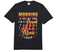 Morning Is Not My Time Soy Saxofonista Amante de la música de Jazz Comfort Colors Adult Heavyweight T-Shirt