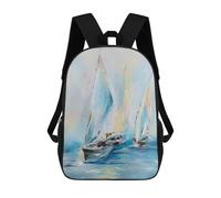 Morning Regatta Mochila Escolar Infantil De 17 Pulgadas, Impresa En 3D, Estilo Casual, Para Niños, Ideal Para Viajes, Como Mochila Escolar O Para Llevar Libros.