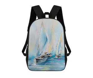 Morning Regatta Mochila Escolar Infantil De 17 Pulgadas, Impresa En 3D, Estilo Casual, Para Niños, Ideal Para Viajes, Como Mochila Escolar O Para Llevar Libros.
