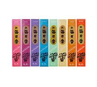 MORNING STAR Nippon Kodo - Juego de 8 varillas de incienso de fragancia para el hogar, 12,16 (juego de 8 unidades, florales y tierrosos)