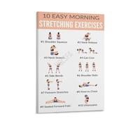 Morning Stretch Routine Poster Home Gym Fitness
