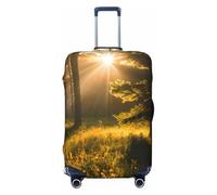 Morning Sunlight in Wilderness - Funda elástica para maleta, lavable, ligera, a la moda (S-XL), Black, XL