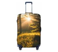 Morning Sunlight in Wilderness - Funda elástica para maleta, se adapta a accesorios de viaje de 18 a 32 pulgadas, Black, XL