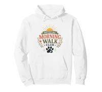 Morning Walk Club Dog Mom Floral Mujeres Amantes de los Perros Sudadera con Capucha