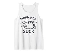 Mornings Suck Cat Nap Camiseta sin Mangas