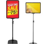 Mornly Estructura metálica ligera de altura ajustable (49-100 cm) para uso en interiores y exteriores. Ideal para publicidad, eventos y stands comerciales.