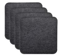 MorNon Juego de 4 cojines para silla, cuadrados de fieltro, 35 x 35 cm, cojines de asiento para banco, cojines con inserciones antideslizantes para todo tipo de sillas, para interiores y exteriores