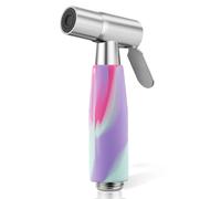 Mornwaen Cabezal rociador de bidé de mano, cabezal de ducha musulmán de acero inoxidable para inodoro, pulverizador de chorro de presión ajustable para higiene femenina y baño de mascotas, limpieza de