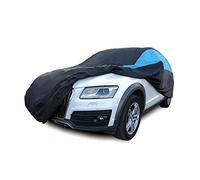 MORNYRAY Funda Impermeable para Coche para Todo Tipo de Clima, a Prueba de Nieve, protección UV, Resistente al Viento, para Exteriores, Ajuste Universal para SUV (se Adapta a SUV de 191 a 201