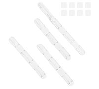 MOROBOR 4 guías deslizantes para papeleras de oficina, 26 cm de largo, guías adhesivas para cajones, para escuela, dormitorio, cocina
