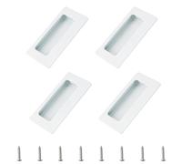 MOROBOR 4 manijas ocultas rectangulares empotradas, manillas puerta corredera, pomos tiradores de gabinete de acero inoxidable para tiradores de cajones de armario