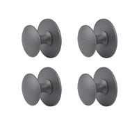 MOROBOR 4pcs Self-Stick Instant Cabinet Handle Pulls, Puerta corredera adhesiva Stick On Handle con tornillos de montaje para el vidrio del gabinete armario cajón (Starry Sky Gray)